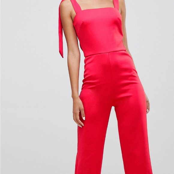 True Violet Tie Shoulder Jumpsuit - Picture 4 of 4